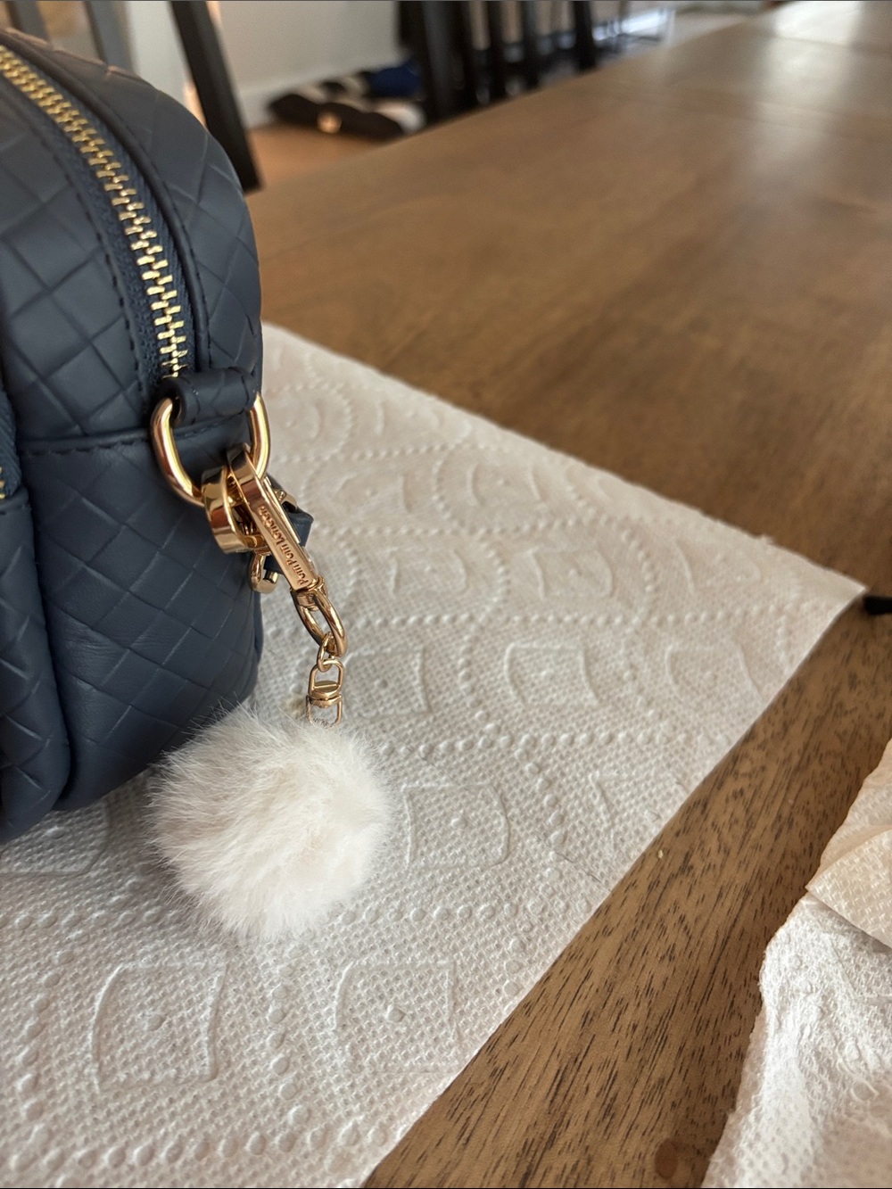 Slate Blue Quilted Leather/RFID WALLET - Picture 2 of 11